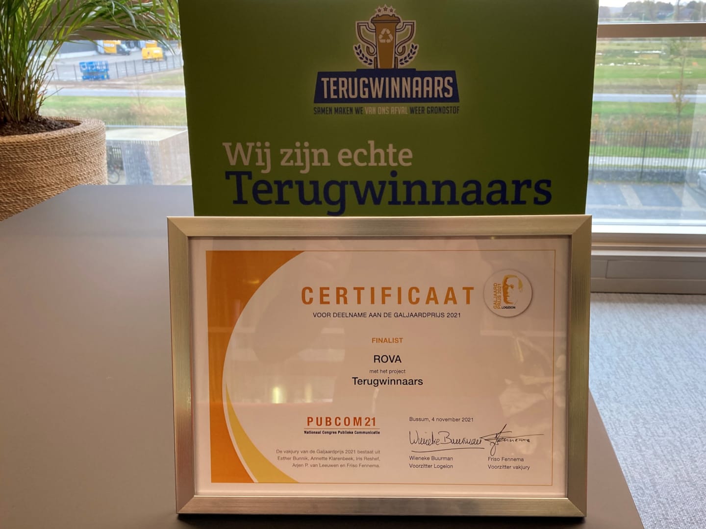 ROVA grijpt met de aanpak Terugwinnaars nét naast de Galjaardprijs